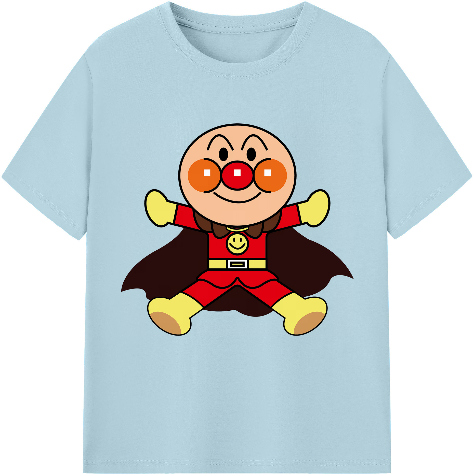 （画像用） アンパンマン Anpanman 綿100％半袖Tシャツ（フロントプリント）
